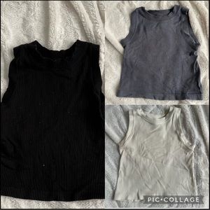 Set of 3 muscle tanks